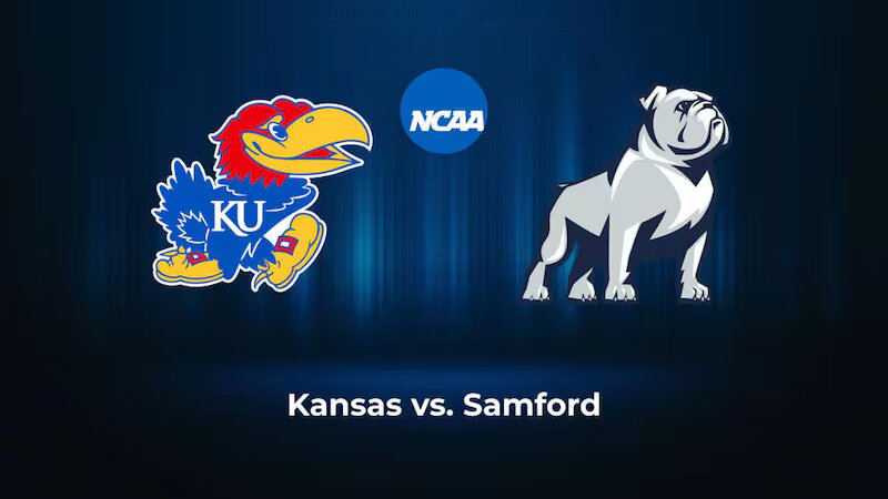 The match between Kansas Jayhawks vs Samford Bulldogs was cancelled due to…