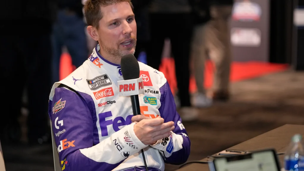 Denny Hamlin begs NASCAR supporters to move past his contentious victory in the …..