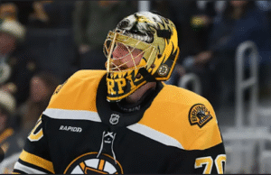 Bruins Goalie’s Resurgent Season Forces Tough Decision