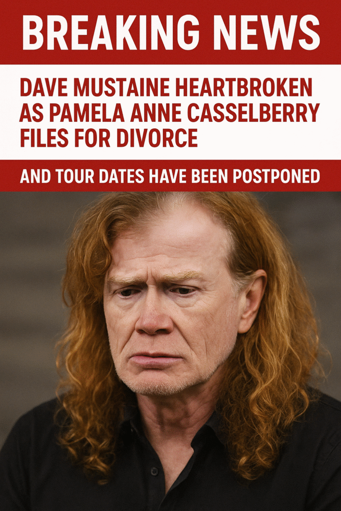 Breaking News: Dave Mustaine Heartbroken as Pamela Anne Casselberry Files for Divorce — Megadeth Tour Postponed