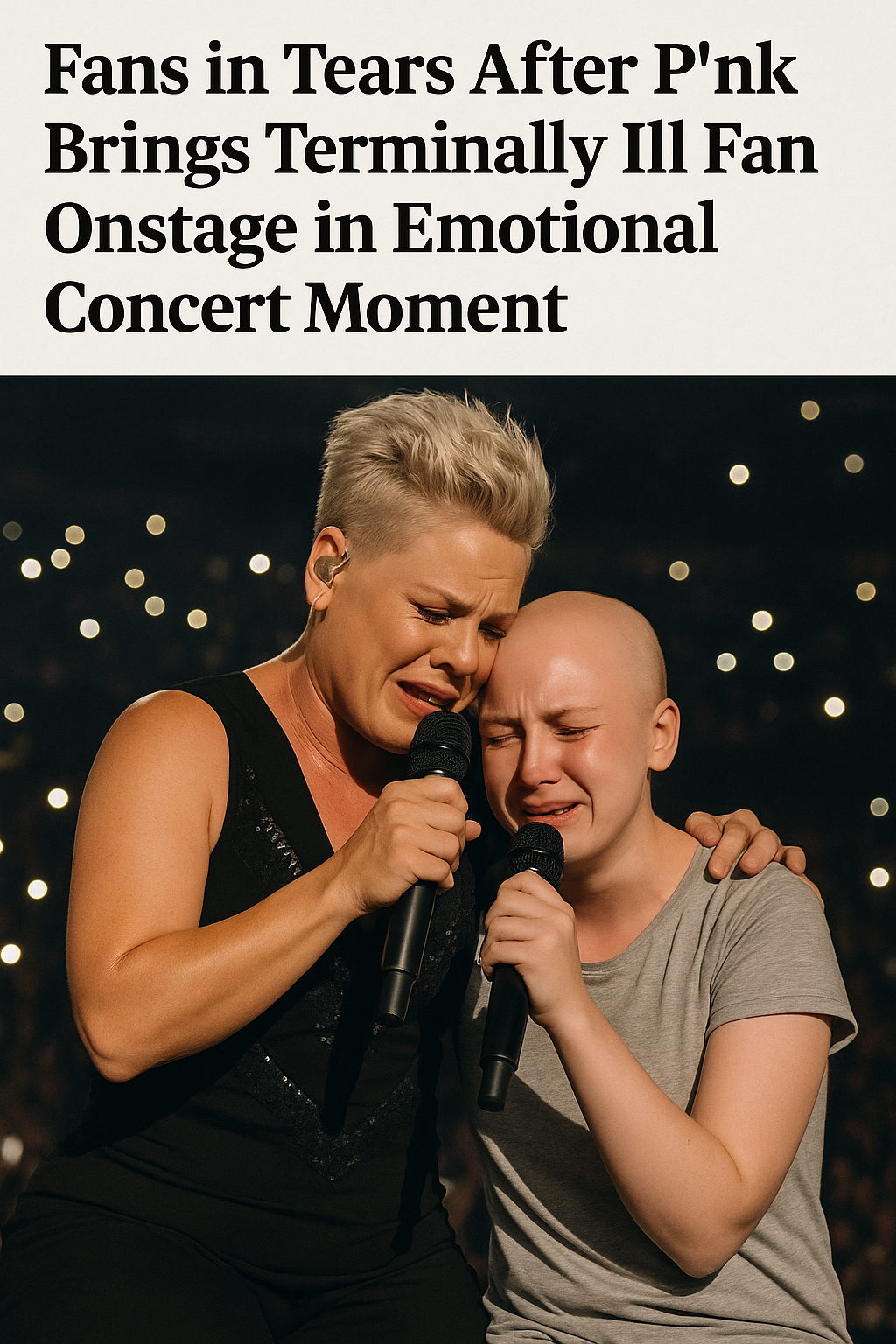 Fans in Tears After P! nk Surprised Again! Bring Me A Family Pink Brings