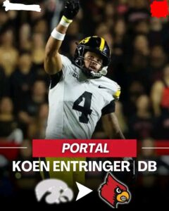 Koen Entringer Transfer Official as Former Iowa Captain Joins Louisville