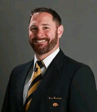 Chris Polizzi Iowa Football special teams coordinator on Hawkeyes sideline