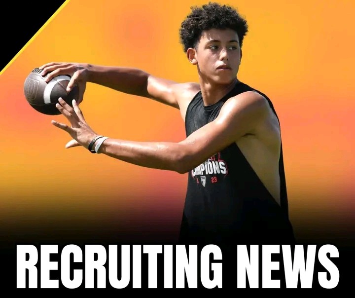 Davin Davidson throwing passes after Iowa offers Davin Davidson at home session