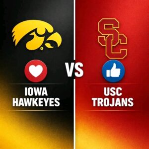 Hawkeyes vs Trojans tip-off at Carver-Hawkeye Arena during Big Ten basketball game