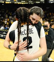 Caitlin Clark Jada Gyamfi Senior Night flowers from former Iowa teammates