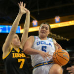 UCLA Iowa women basketball final score 88-65 action