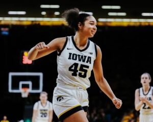 Hannah Stuelke NIL philanthropy announcement with Iowa Hawkeyes