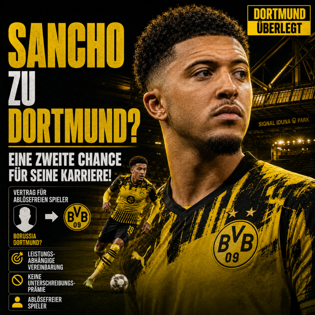Breaking News: Borussia Dortmund verpflichtet Jadon Sancho offenbar ablösefrei – Comeback beim BVB?