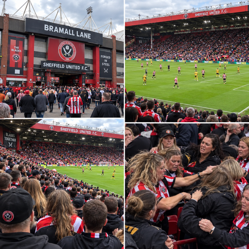 CHAOS AT SHEFFIELD UNITED! Female Blades Fans Caught in Wild Game-Day Brawl