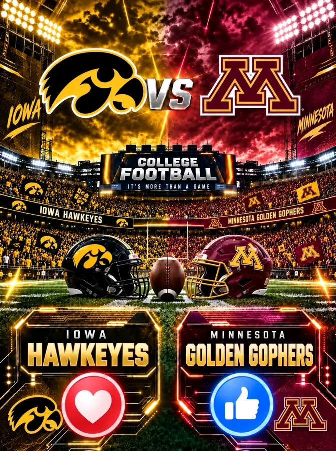 The matchup is scheduled for Saturday, October 24, at Huntington Bank Stadium